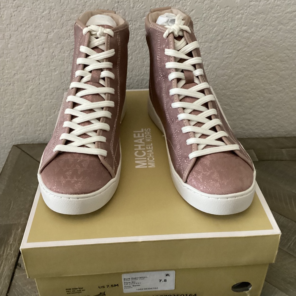 MICHAEL MICHAEL KORS Women's Edie Lace-Up High-Top Sneakers